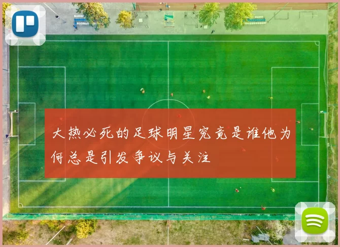 大热必死的足球明星究竟是谁他为何总是引发争议与关注